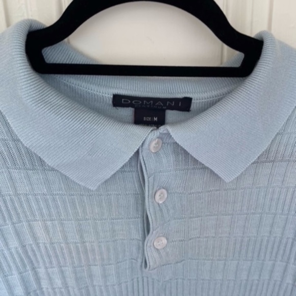 Domani Platinum Other - DOMANI Platinum Knitted Polo, Sz M